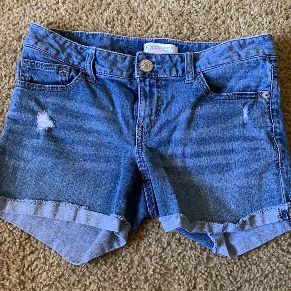 Express jean shorts